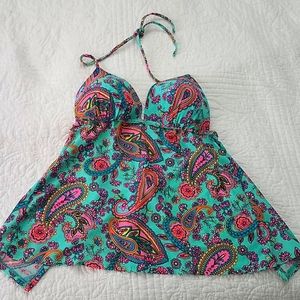 NWOT Malibu Dream Girl Bathing Suit Top Large